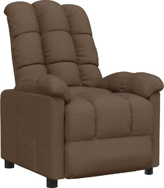 vidaXL Sill&oacute;n Reclinable De Tela Marr&oacute;n Vidaxl