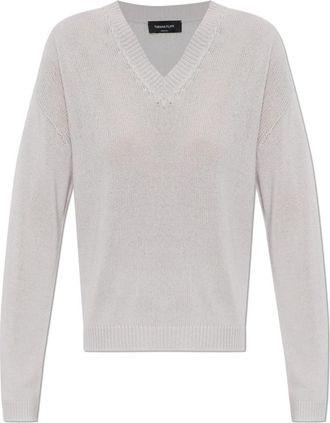 Fabiana Filippi Cashmere Sweater - Dames - Cashmere truien - Paars - S - Leer - Truien & Vesten