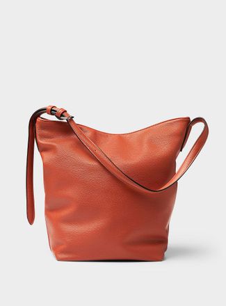 Simons Womens Supple pebbled faux leather crossbody bag