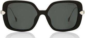 Swarovski SK6011F Asian Fit 103887 Womens Sunglasses Black Size 56