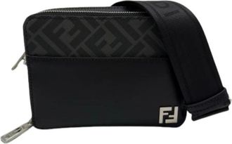 Fendi Pre-owned Pouch Schoudertas - Dames - Vintage Schoudertas - Zwart - ONE Size - Leer - Vintage