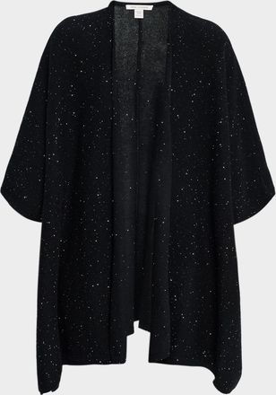 Sofiacashmere Sequin Cashmere Knit Cape