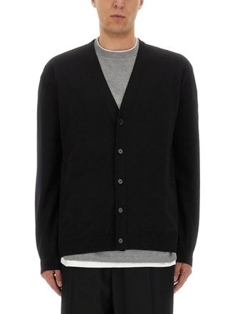Jil Sander Black V Neck Cardigans