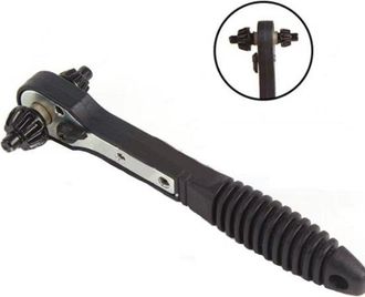 No Brand Llave De Carraca Con Portabrocas 2 En 1: De Calidad, Port&aacute;til, Para Apretar/aflojar