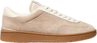 Michael Kors Wilton Su&egrave;de Lage Top Sneakers - Heren - Sneakers - Beige - 40 1/2 EU - Su&egrave;de - Schoenen