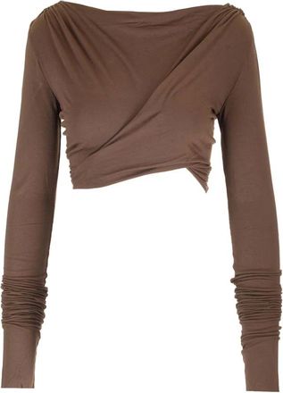 Rick Owens Mujer, Camisetas, Marr&oacute;n, Talla: L
