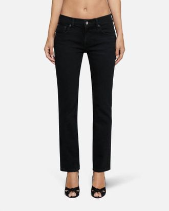 EB Denim Lola Slim Cigarette Jeans In Noir