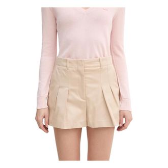 Lacoste Dames, Korte broeken, Beige, Maat: S Katoen