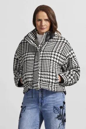 Tribal Yarn Dye Jacket In Black