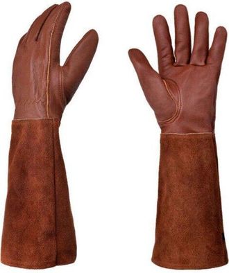 OEM Guantes Rose, Guantes De Jardiner&iacute;a, Pu&ntilde;os Largos, Resistentes A Pinchazos, 43 Cm De Largo, Xl