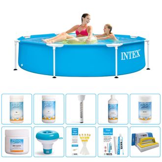 Intex Piscina Con Estructura Redonda - 244x51 Cm - 7-piezas S43249