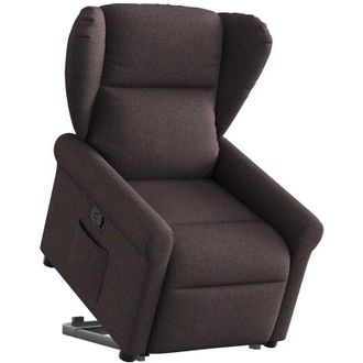 vidaXL Vidaxl - Sill&oacute;n Reclinable Elevable Tela Marr&oacute;n Oscuro
