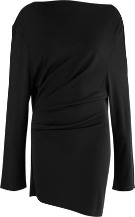 Jacquemus La Robe Croisière Draped Mini Dress - Black - M (UK12 / M)