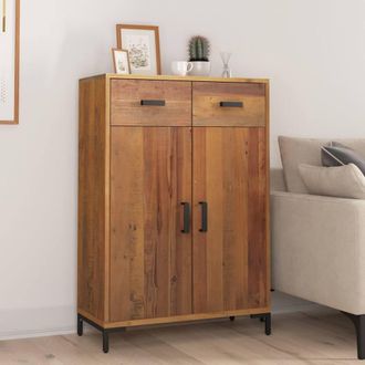 Berkfield Home Shoe Rack 75x40x110 cm Solid Pinewood in Brown | Size: 75 x 40 x 110 cm