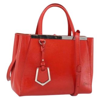 Fendi Pre-owned Vintage Hand Bag - Dames - Vintage Handtas - Rood - ONE Size - Leer - Vintage