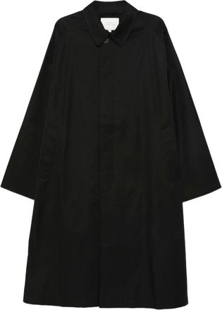 STUDIO NICHOLSON Trench Crowe con bottoni - Blu