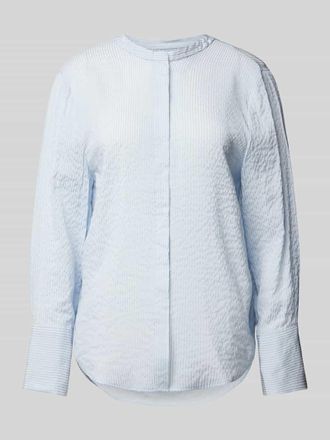 Mango Regular Fit Hemdbluse mit Rundhalsausschnitt Modell GOODY in Hellblau, Gr&ouml;&szlig;e L