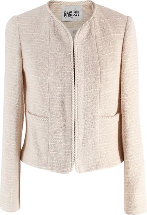 Claudie Pierlot Cream Tweed Jacket