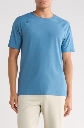 Rhone Reign Performance T-Shirt in Ash Blue/cool Mint Heather at Nordstrom, Size Xx-Large