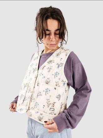 Brixton Brixton Field Floral Quilted Weste weiss