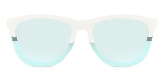 LMNT Sunglasses Square Full Rim Plastic Mens Sunglasses White Size 54 - Free Lenses - LMNT