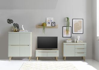 Inosign Wohnwand »Torge, Anbauwand, Schrankwand, Mediawand, Wohnzimmer-Set« 4 Stk. tlg