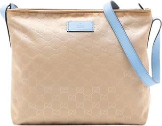 Gucci Pre-owned Cross Body Bags, female, Beige, Size: ONE SIZE Pre-owned GG Canvas Crossbody Bag