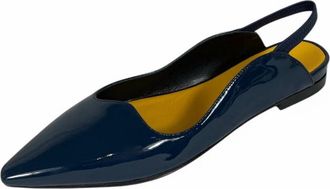 Mara Bini U313 Splendor Sling-Pumps - Dames - Ballerinas - Blauw - 37 EU - Leer - Schoenen
