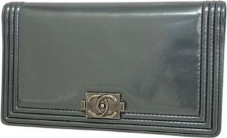 Chanel Pre-owned Wallets, female, Gray, Size: ONE SIZE Pre-owned Fabric Wallet