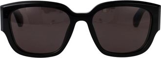 Alexander McQueen Stijlvolle zonnebril Am 0468S voor de zomer - Dames - Zonnebrillen - Zwart - 55 MM - Accessoires
