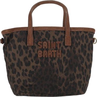 MC2 Saint Barth Dark Leopard Print Mini City Bag