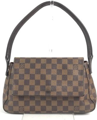 Louis Vuitton Brown Ebene Damier Canvas Handbag Shoulder Bag Tote Bag (Pre-Owned)