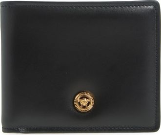 Barocco Jacquard Wallet Black,Print | VERSACE US