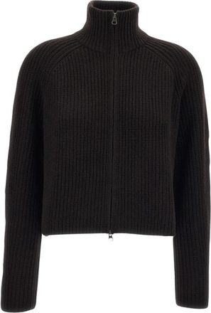 Lisa Yang Giacca-cardigan - Dames - Cashmere truien - Bruin - S - Kasjmier - Truien & Vesten