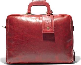 Will Leather Goods The Continental Leather Briefcase in Red at Nordstrom