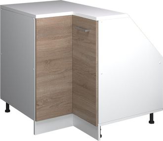 Vicco Armario Para Techo Inclinado Armario De Esquina Rion, Sonoma, 75.6 X 81.6 Cm Con 1 Puerta, Carcasa Del Armario 60 Cm De Profundidad, Vicco