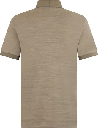 HUGO BOSS Mens Polo Shirt Cotton-Wool Beige T-shirts And Polos