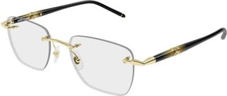 Montblanc Meisterst&uuml;ck Optisch Montuur - Heren - Brillen - Geel - 53 MM - Accessoires