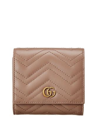Gucci GG Marmont Matelasse Leather French Wallet
