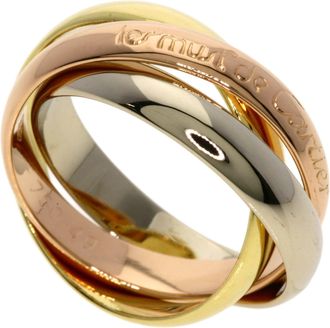 Cartier Trinity Pink White Yellow Band Ring (Pre-Owned)