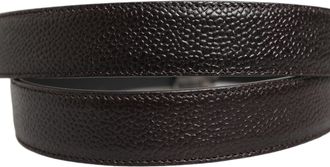 Dolce & Gabbana Mens Brown Calf Leather Vintage Style Silver Buckle Belt