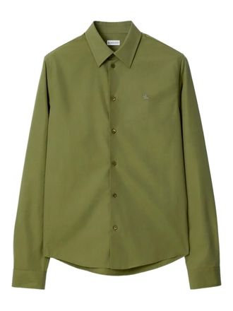 Burberry Katoenen overhemd - Groen