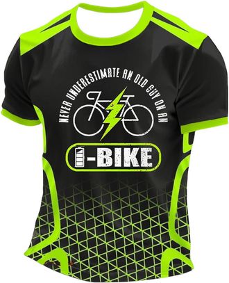 Generic Cycling Mens T Shirts for Everyday Wear Slim Fit Short Sleeve Round Neck Tee Spring and Summer Perfectly Pairs with Shorts Highly Elastic Easy to Clea