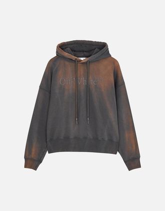 Off-white Womens Off-White Laundry Brown Hoodie - Size: 10/8