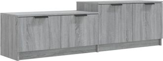 vidaXL Vidaxl - Mueble De Tv Madera Contrachapada Gris Sonoma 158,5x36x45 Cm