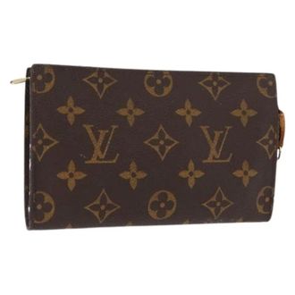 Louis Vuitton Pre-owned Clutches, female, Brown, Size: ONE SIZE Pre-owned Canvas Clutch