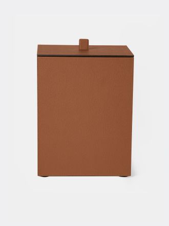 Giobagnara Walter Leather Wastepaper Bin