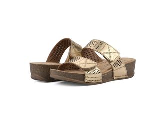 White Mountain Ferula Womens Sandals Antique/Gold Leather : 9.5 M