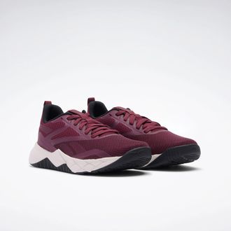 Reebok Trainingsschuh REEBOK NFX TRAINER, Damen, Gr. 37,5, schwarz cherry, schwarz, luxe grau, Synthetik, Textil, Schuhe Trainingsschuh