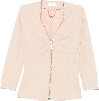 Elisabetta Franchi Gi 19566E2 Ea 1 Light Jacket - Jackets - Mujer - Beige - L